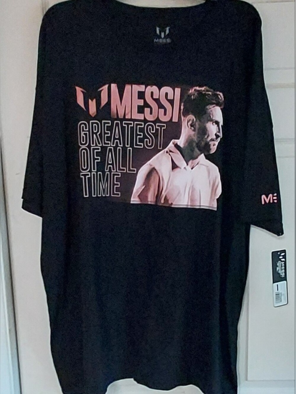Messi Collection Greatest Of All Time Mens Black T Shirt XXXL New Miami Soccer